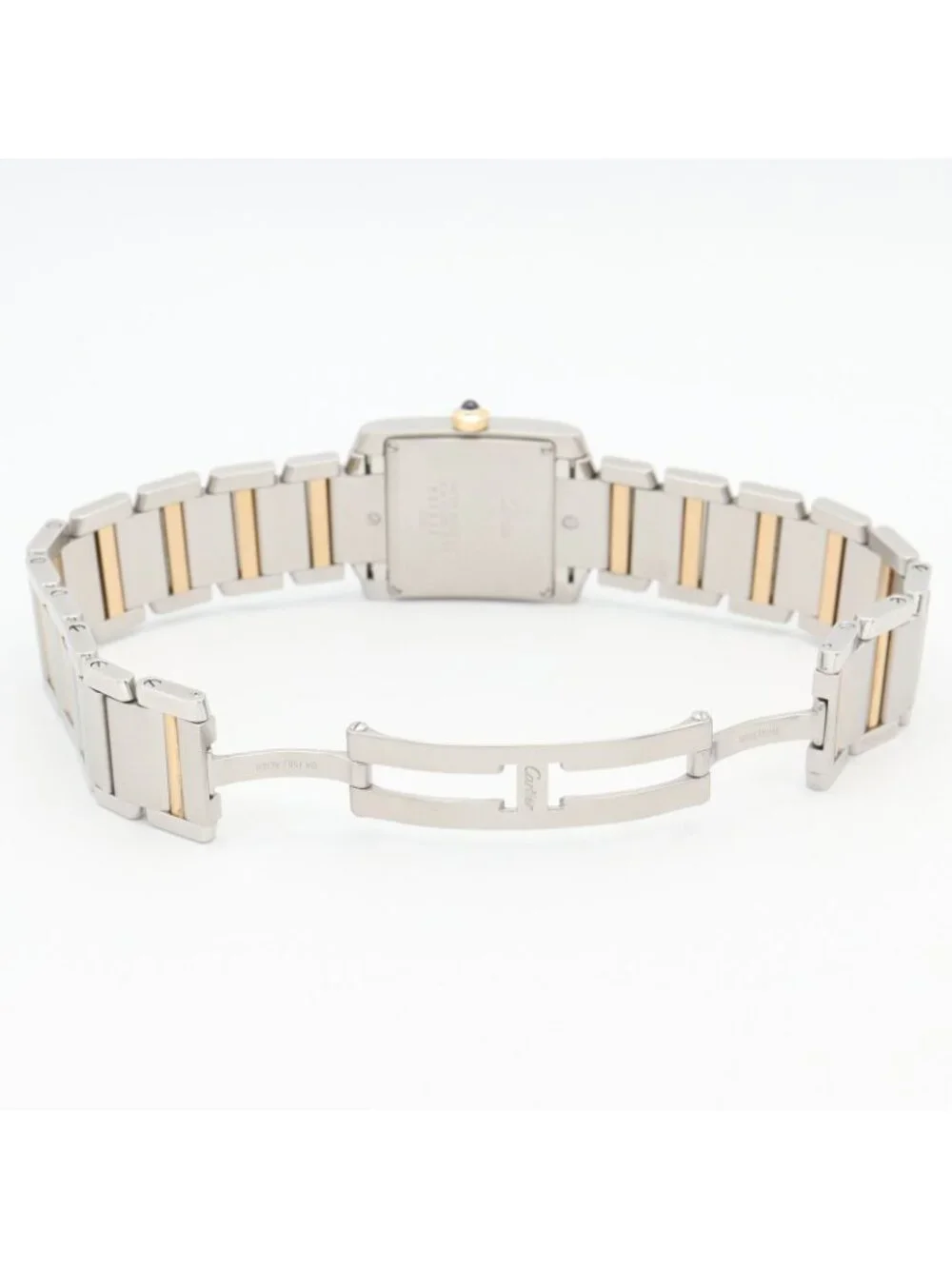Cartier Watch Tank Francaise MM Boys' Silver 18K Stainless Steel